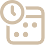 Scheduling gold icon